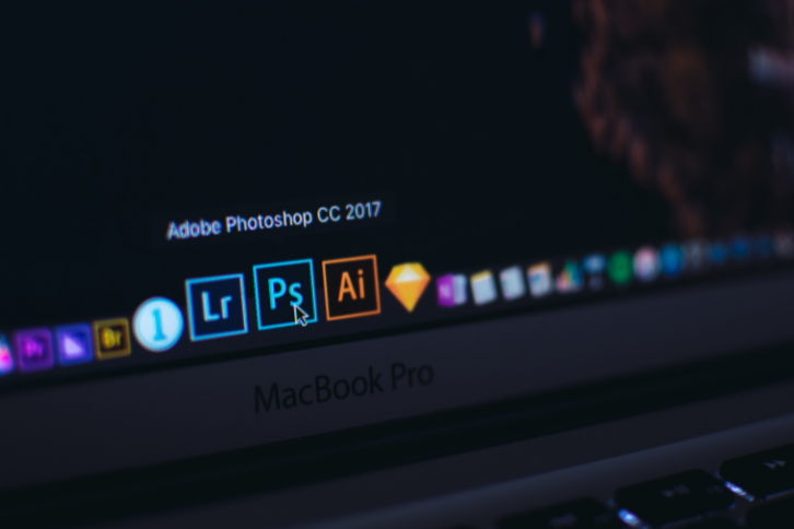 Logiciels Adobe sur écran d’ordinateur
