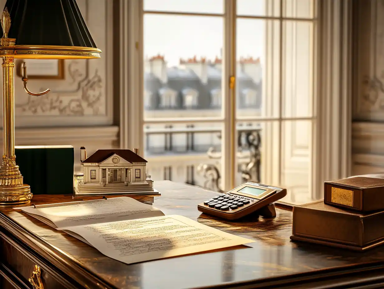 Bureau de notaire - calcul des frais notariés
